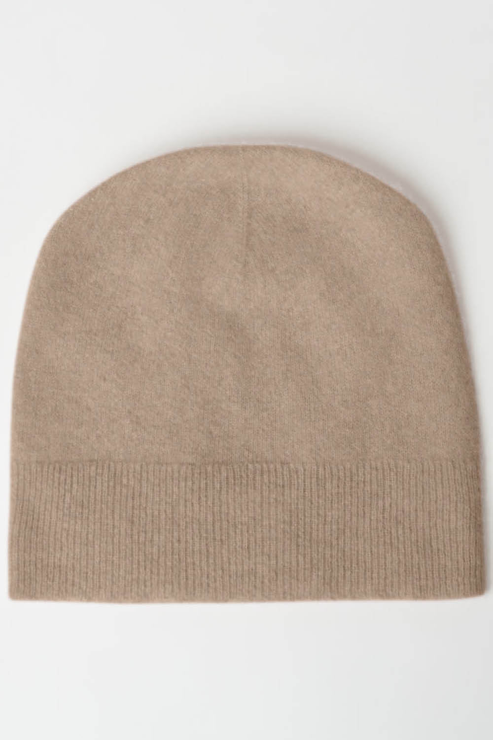 Alby Cashmere Beanie Hat in Fawn