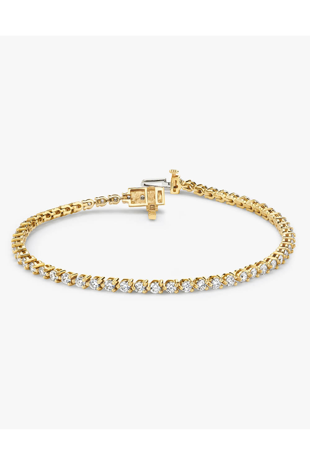 VRAI Round Tennis Bracelet in Yellow Gold – Maison De Mode