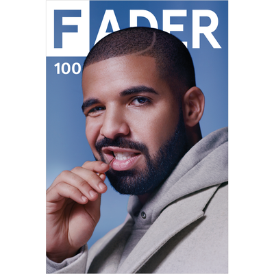 德雷克海报的封面艺术品的FADER第100期