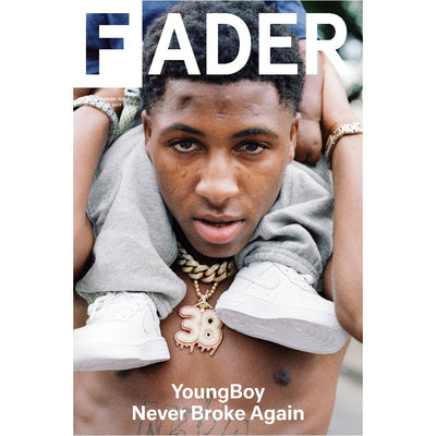 《YoungBoy Never Broke Again》海报，封面是《the FADER》第111期