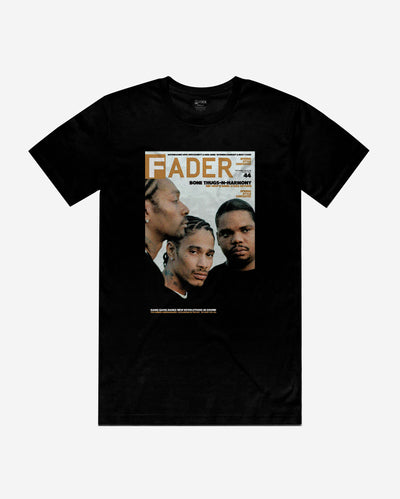 《the FADER》第044期封面，黑色t恤上的骨暴徒和和声
