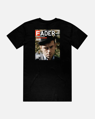 达蒙·阿尔巴恩的黑色t恤《FADER》第43期封面