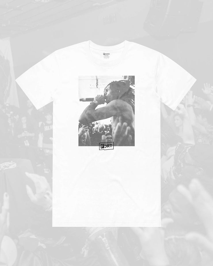 Flatbush Zombies在FADER Fort 2016白色tee上