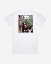 哈伊姆封面的FADER杂志问题#86白色t恤