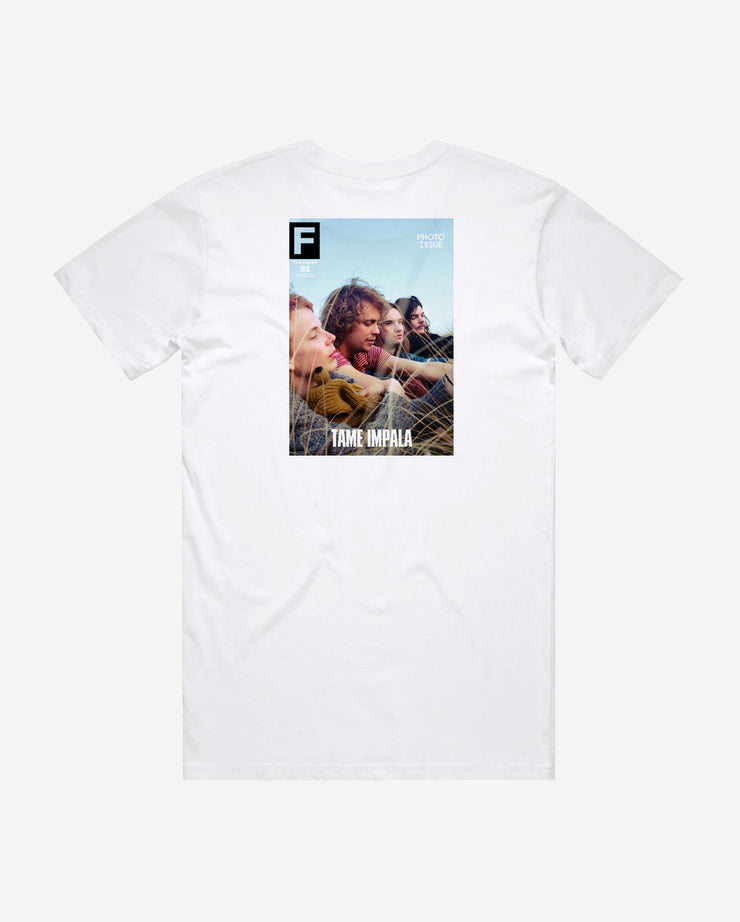 白色tee with Tame Impala / The FADER Issue 82封面