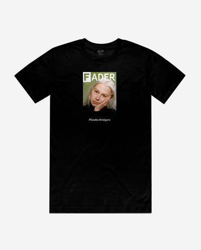 black tee with Phoebe Bridgers / The FADER issue 114 cover