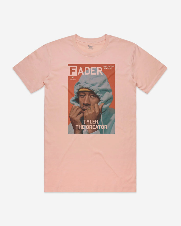 《FADER》第95期封面上印有造物主泰勒的粉色t恤