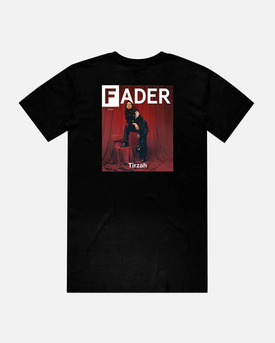 黑色t恤与Tirzah - FADER 2021年6月红色封面