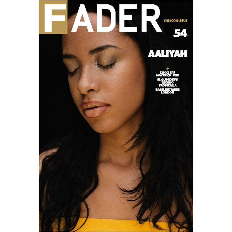 Aaliyah闭着眼睛的海报- The FADER第54期封底