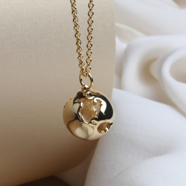 World Globe Necklace – CRISTINA RAMELLA