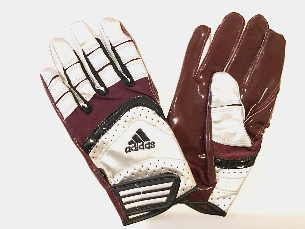 adidas football gloves maroon