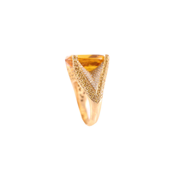 Citrine Diamond Ring Olympic Gold Jewelry Fine Jewelry Beverly Hills 