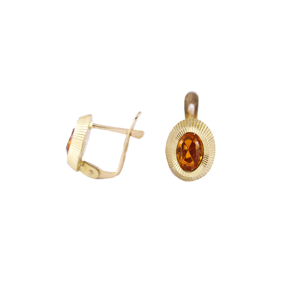 Citrine Gold Earrings Olympic Gold Jewelry Fine Jewelry Beverly Hills 