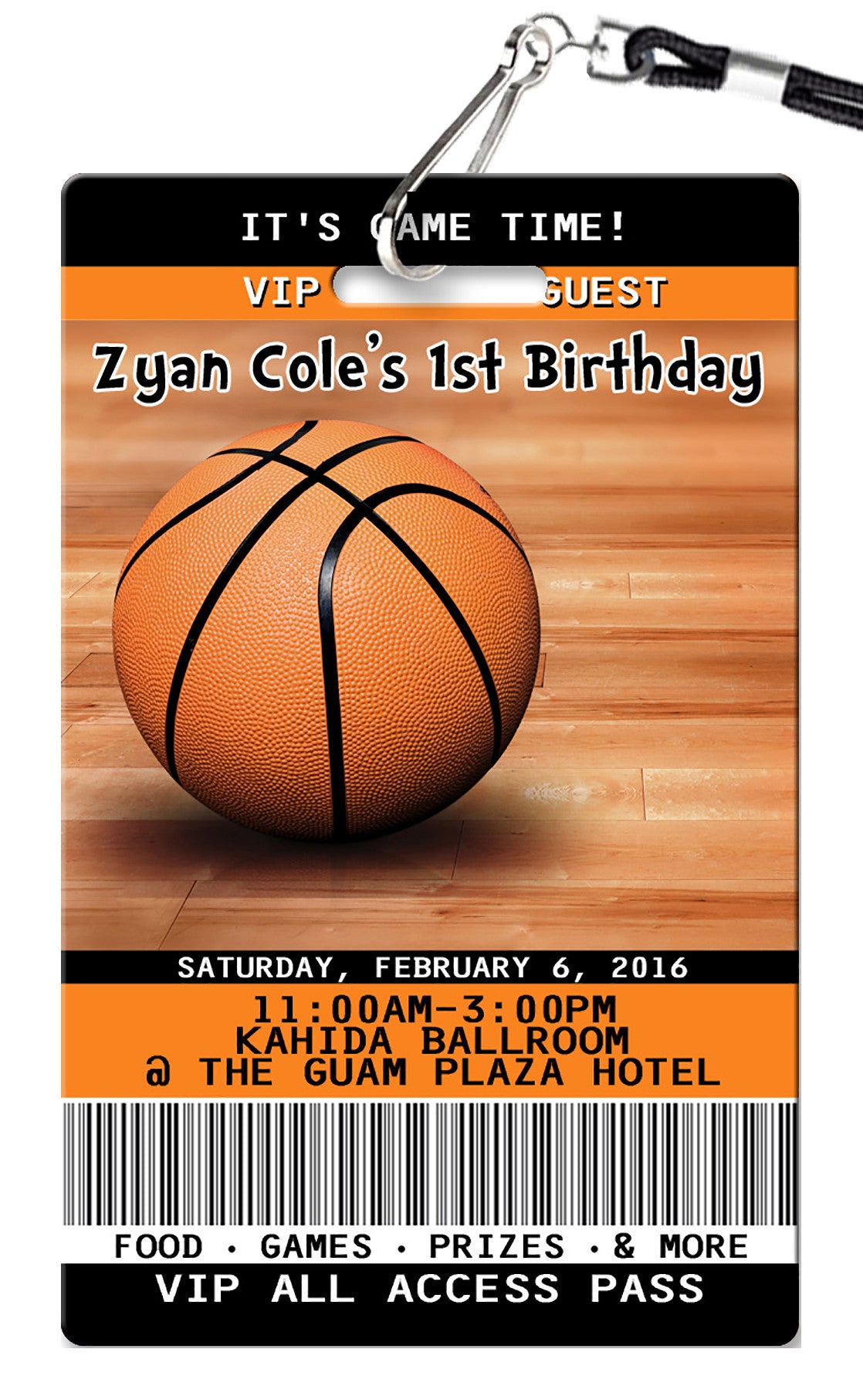 basketball invitations