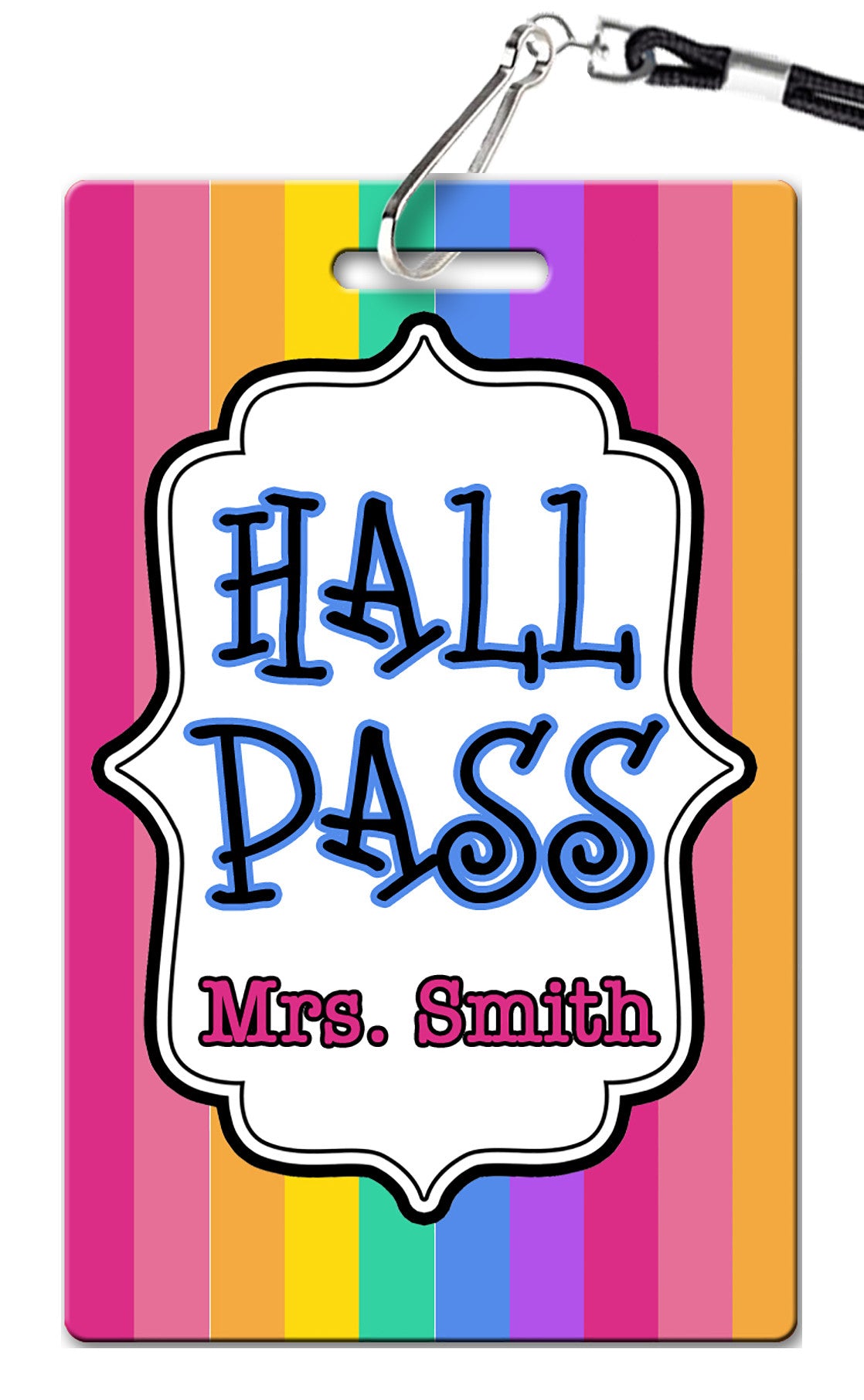 Stripes Hall Passes Set Of 10 Pvc Invites Vip Birthday Invitations 0510