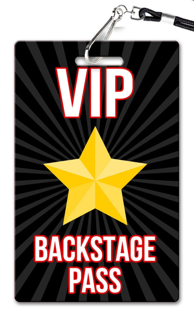 vip backstage pass template free