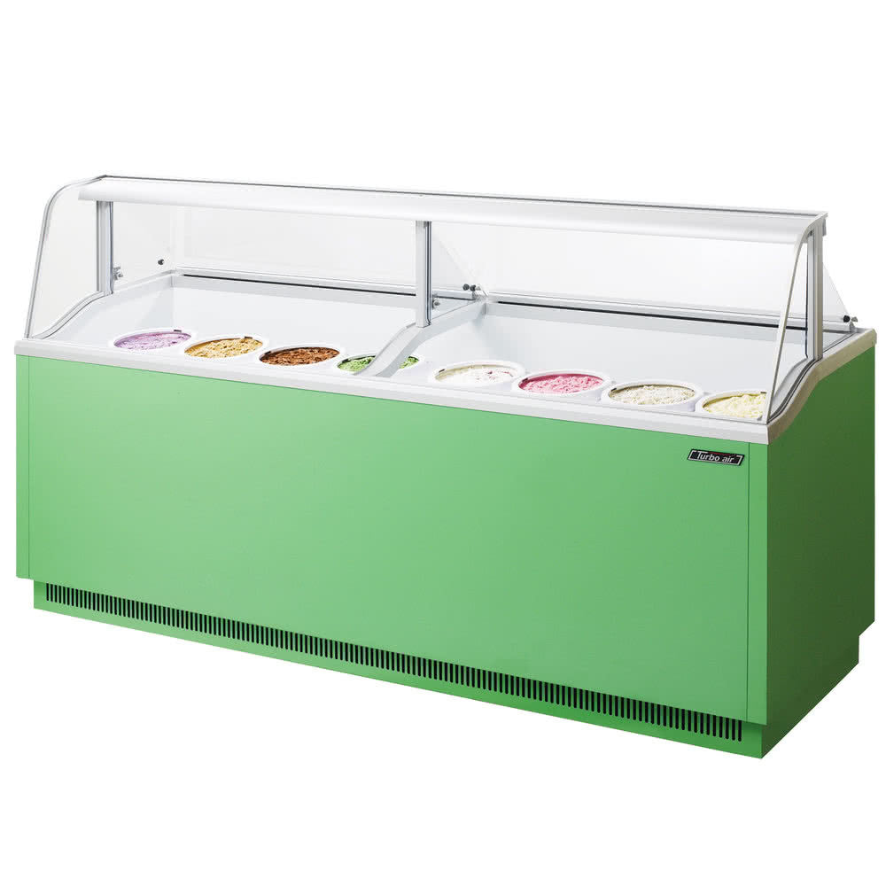 Turbo Air Tidc 91g N Green Ice Cream Dipping Cabinet Champs