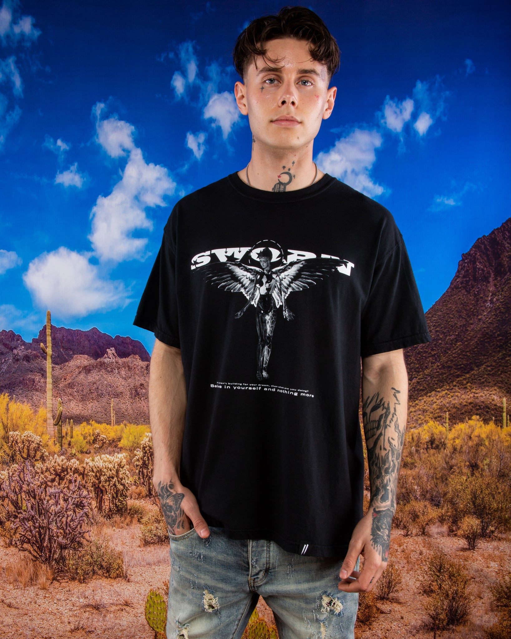 Sworn To Us - Americana Tee // Black