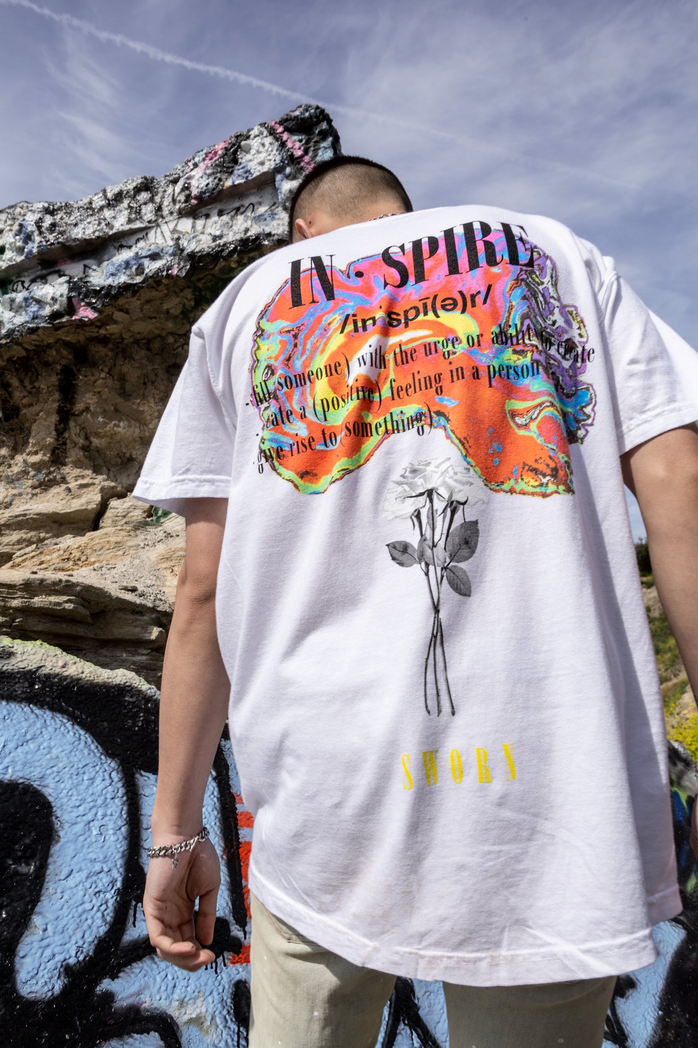 Sworn Euphoria Tee White Back