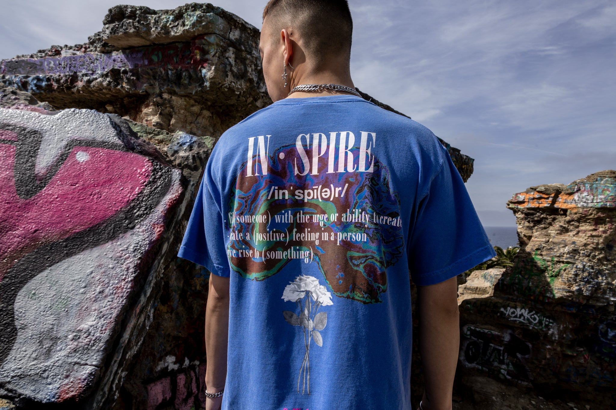 Sworn Euphoria Tee Royal Back