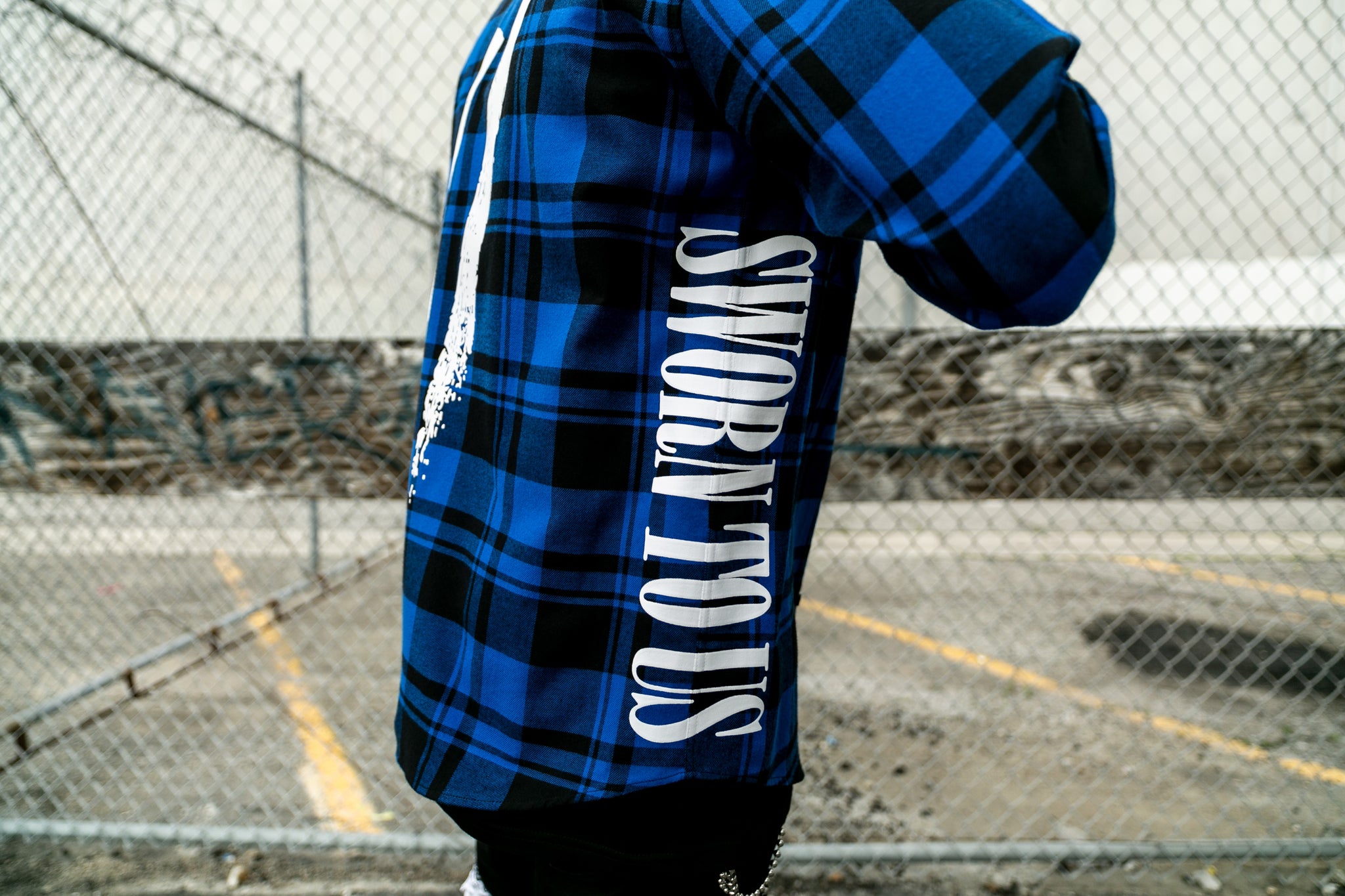 Another State of Mind Flannel Royal Side Sworn To Us
