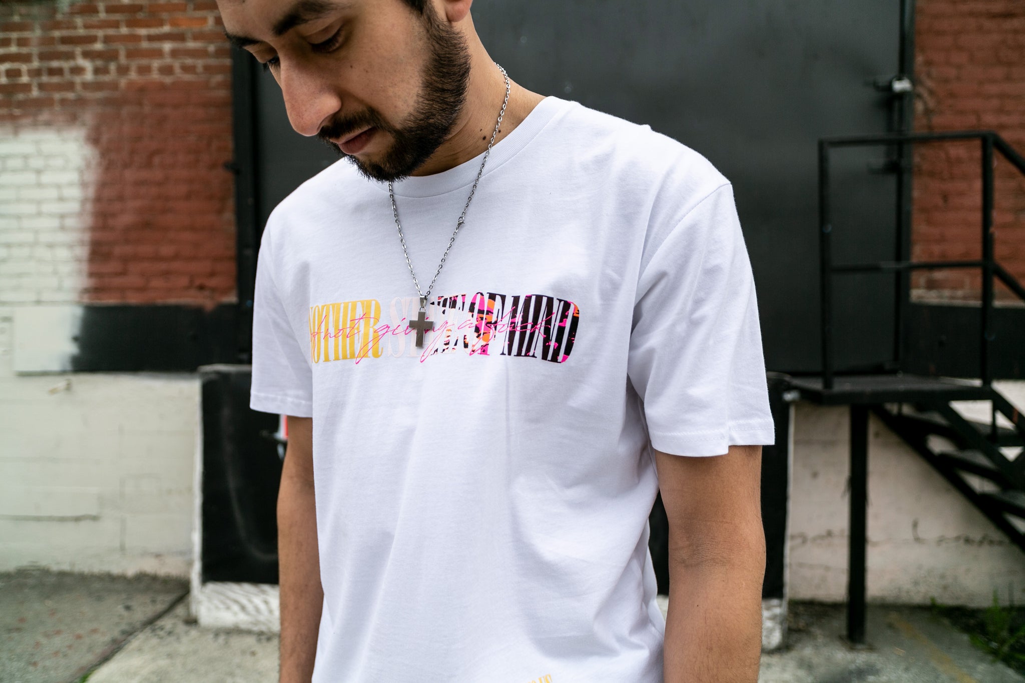 Another State of Mind Tee White Front Sworn To Us