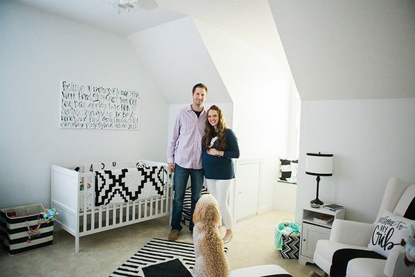 black and white nursery