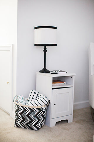 black and white nursery