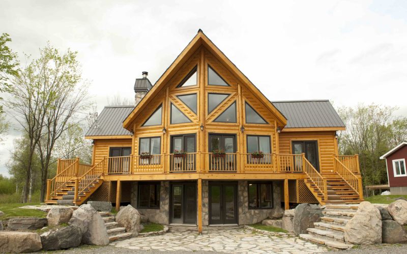 Eastern White Pine Siding Log Home | The Cabin Shack
