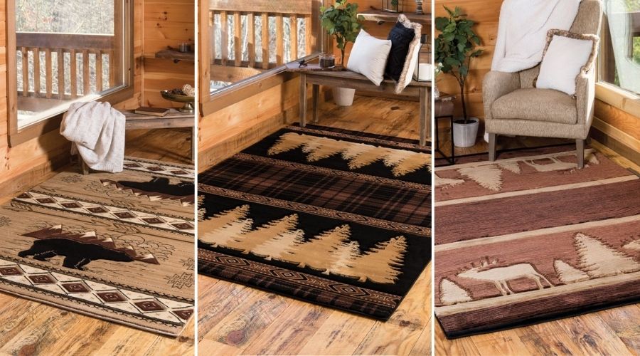 Mountains Pattern Personalized Area Rug 48x60