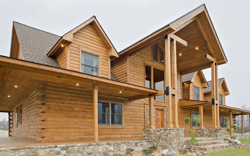 Oak Log Homes | The Cabin Shack