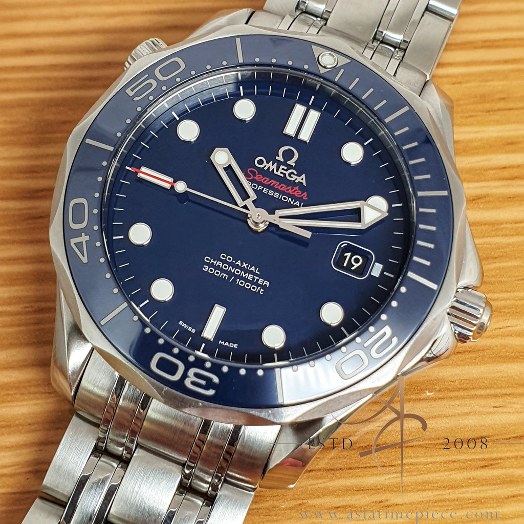 Omega Seamaster Diver 300M Co-Axial 41mm Ceramic Blue 21230412003001 ...