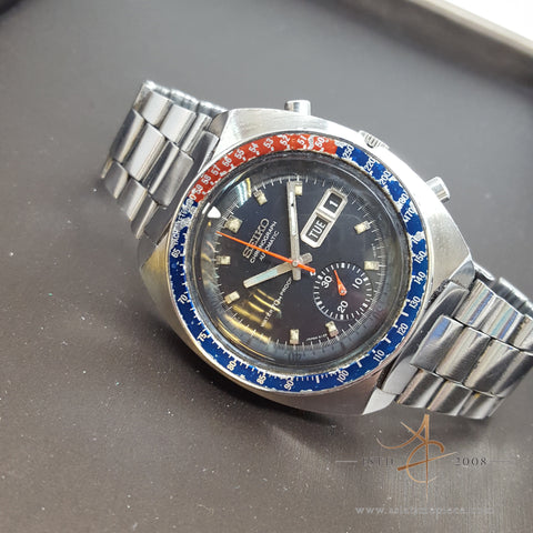 Vintage Seiko Pepsi Chronograph Diver's Watch +153/D – Asia Timepiece Centre