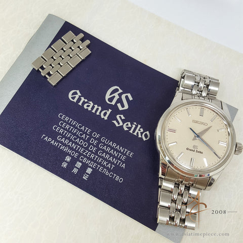 Full Unpolished Set] Seiko GS Grand Seiko SBGW035 Ivory Dial Watch (2 –  Asia Timepiece Centre