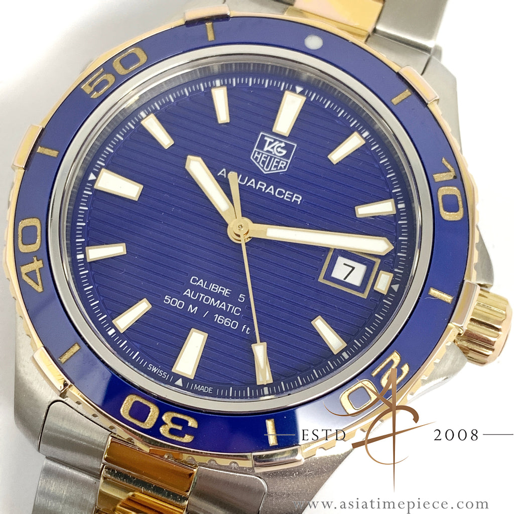 tag heuer calibre 5 aquaracer blue