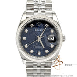 Brand New Rolex Datejust 36 Ref 126234 Blue Diamond Jubilee Dial (2021)