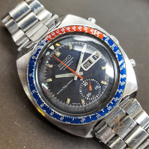Vintage Seiko Pepsi Chronograph Diver's Watch +153/D – Asia Timepiece Centre