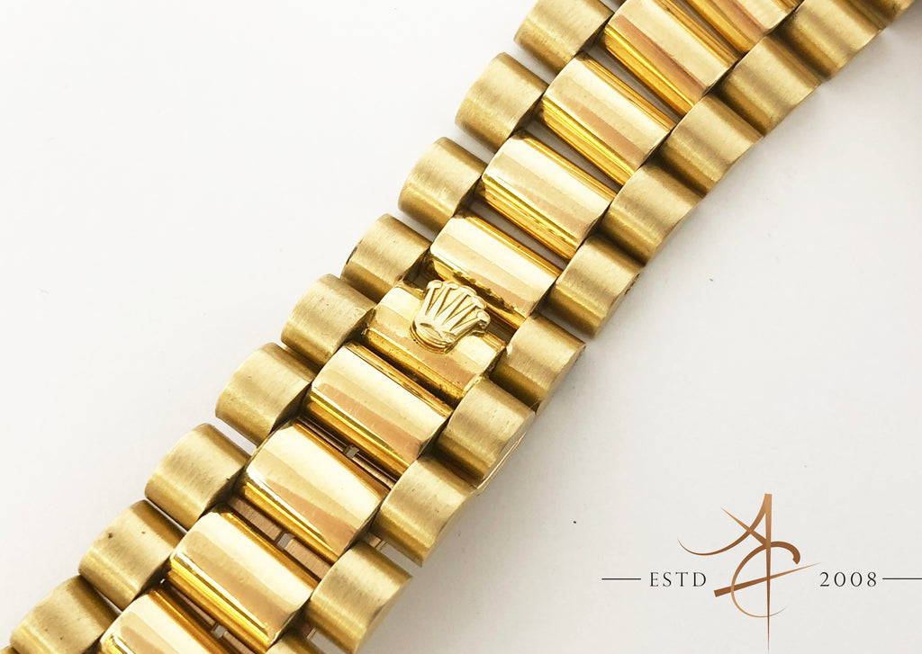 Original Rolex 18K Solid Gold President Bracelet – Asia Timepiece Centre