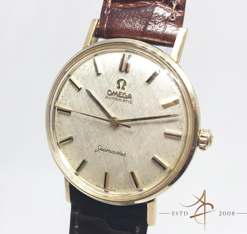 Rare] Omega Seamaster Automatic Textured Dial Vintage Watch – Asia