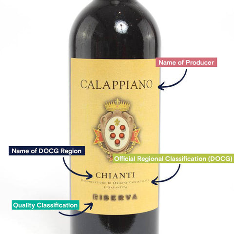 Reserve Wines | How to read an Italian wine label