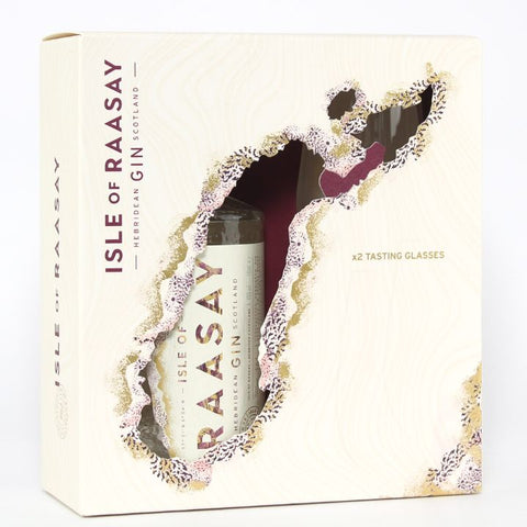 Raasay Gin and glasses gift set