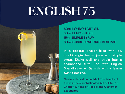 English 75 cocktail recipe