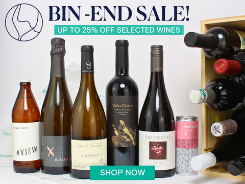 Summer Bin-End Sale Now On. Save up to 25% on selected bottles.