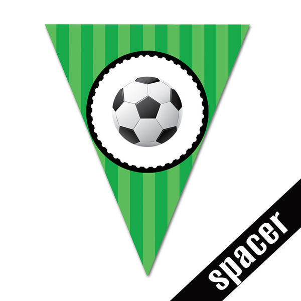 Soccer - Happy Birthday Banner in triangles – MyPaperDot