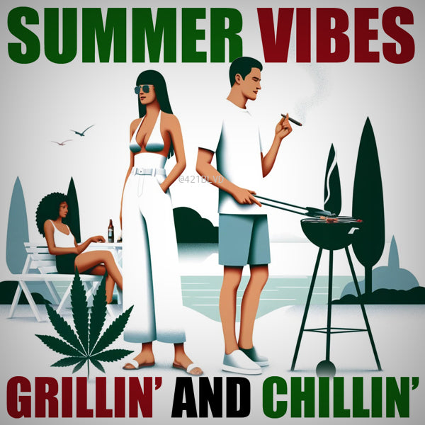 Summer vibe, grilling and chilling