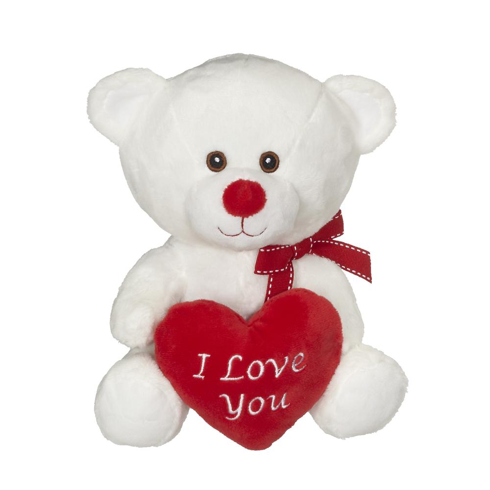 white valentines bear