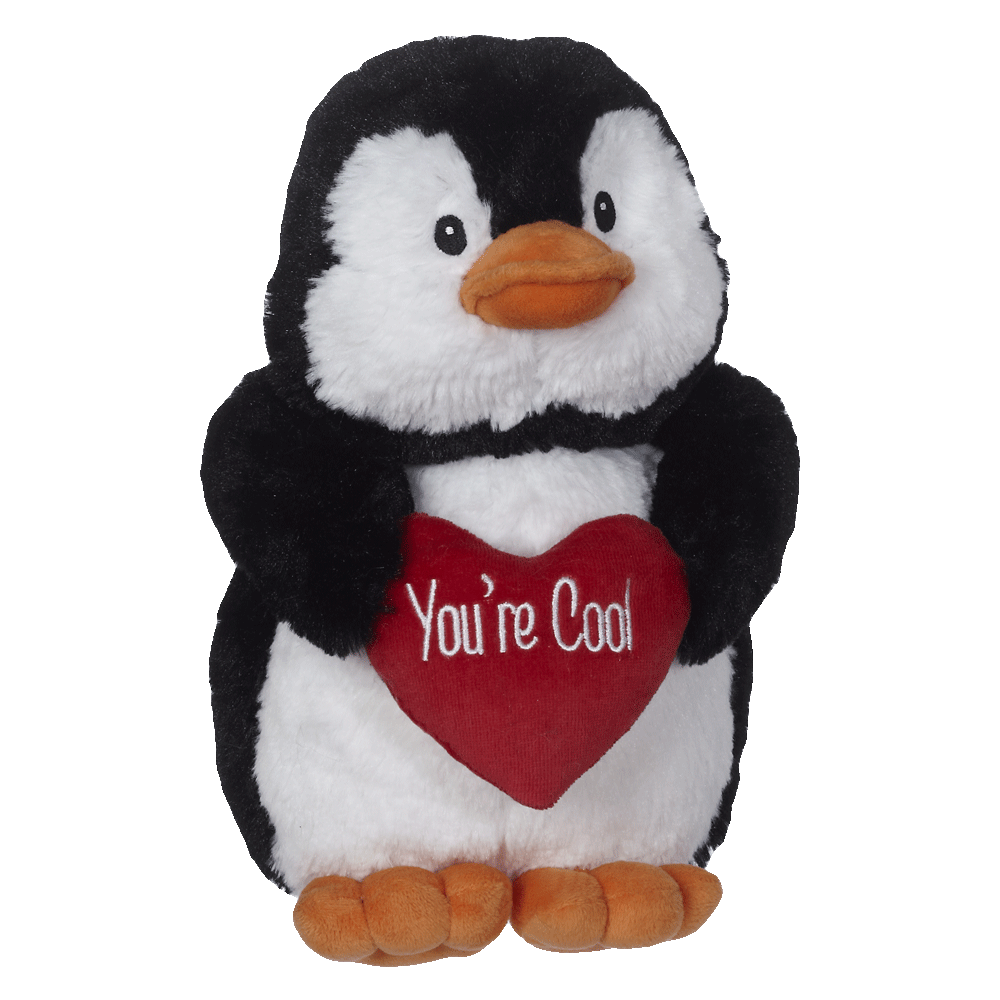 penguin valentine plush