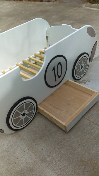 wooden car bed