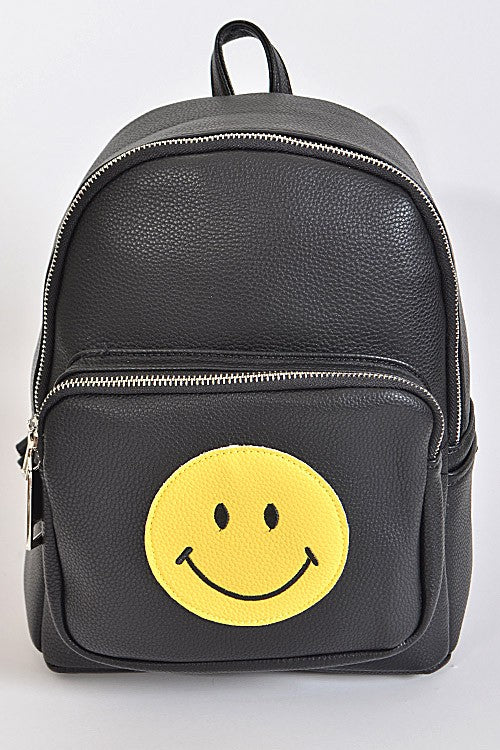 smiley face backpack