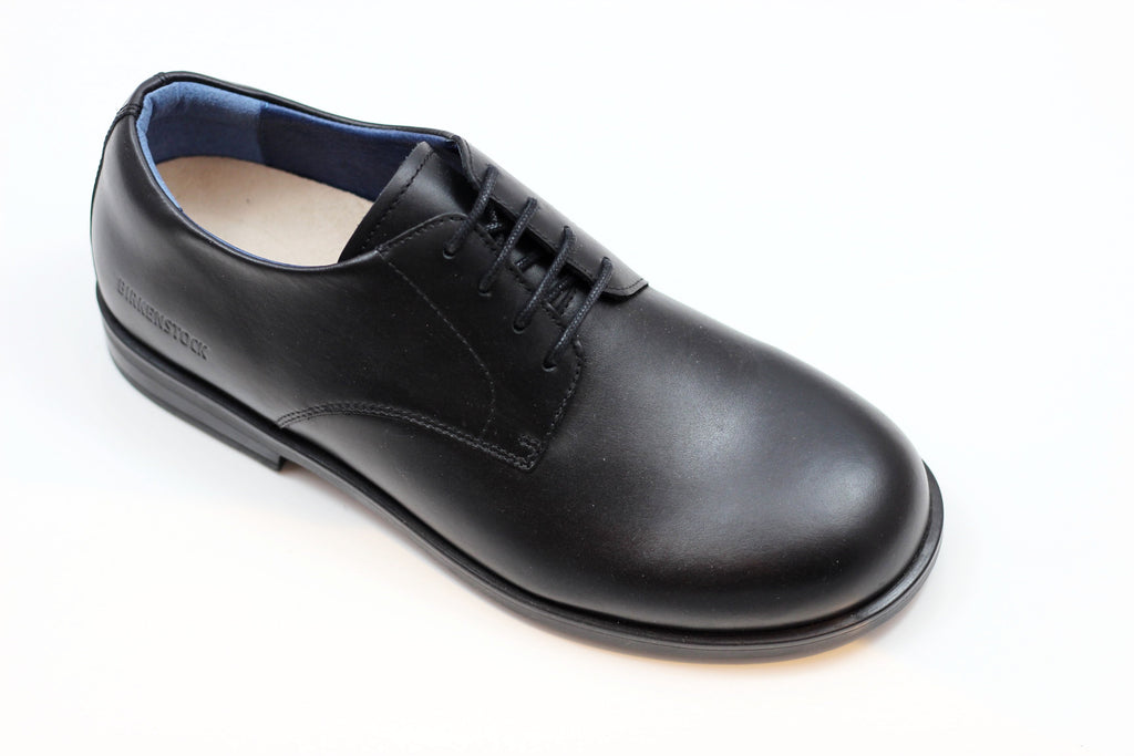 birkenstock black leather shoes